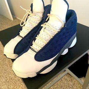 Youth sz 7=8 1/2 women Nike Air Jordan 13 Retro Flint Blue/white/grey